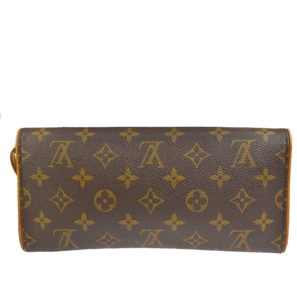 LOUIS VUITTON Pochette Twin GM 2Way Shoulder Bag Monogram Brown M51852 32SG044 - Picture 3 of 10